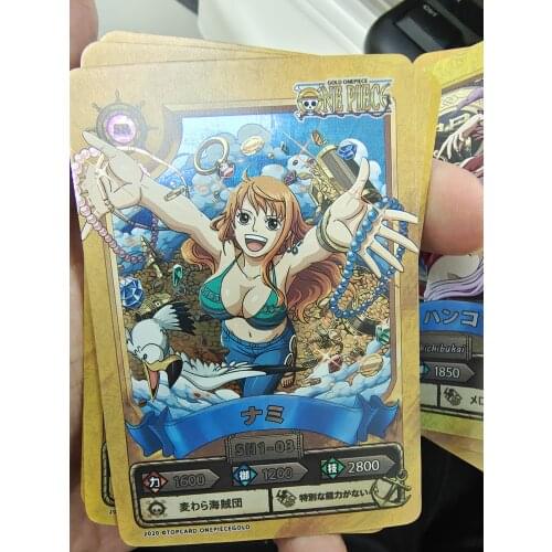 Original Exquisite 54Pcs Flash Cards Nami Lully Roronoa Zoro Sanji Collection TCG Game Cards Japanese Anime Birthday Gift