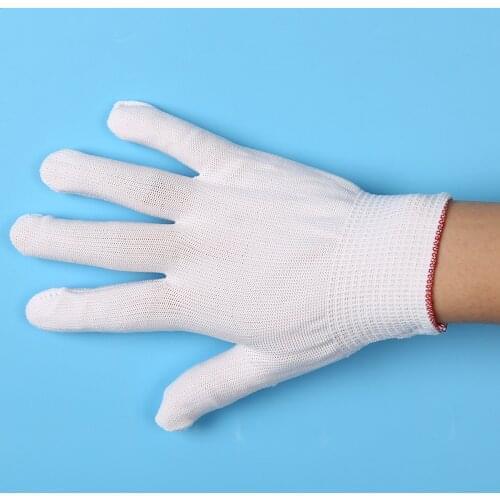 Anti Dust Thin Work Gloves Washable Reusable Garden Kitchen Cleaning Mitten Full Finger Elastic Safety Protect Working Mitt Tool
