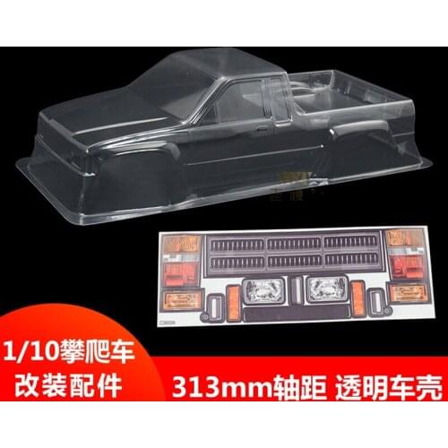 Rc Crawler Car 313MM Wheelbase Clear Body Shell For 1/10 Scale Remote Control TRX4/SCX10/D90/CC01 Frame Chassis
