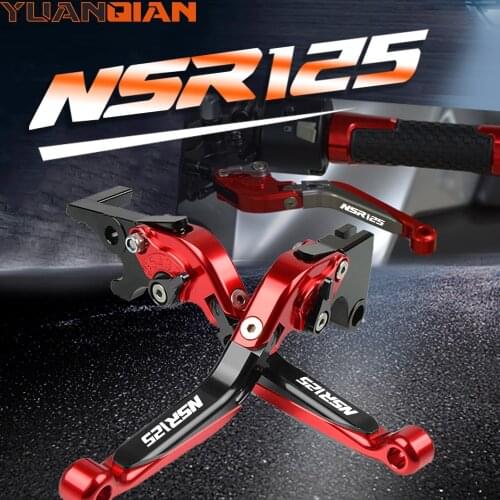 Lever NSR125 Motorcycle Aluminum Extendable Folding Adjustable CNC Brake Clutch Levers For HONDA NSR125 NSR 125 1988-1990 1989