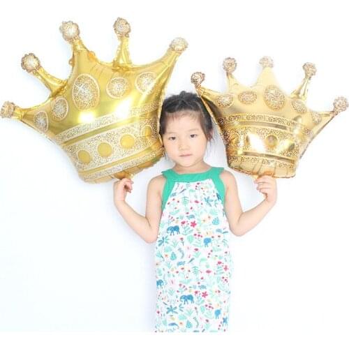 1pc 30inch Gold Blue Pink Crown Balloons Birthday Party Decoration Baby Shower Girl Birthday Decor Wedding Decoration