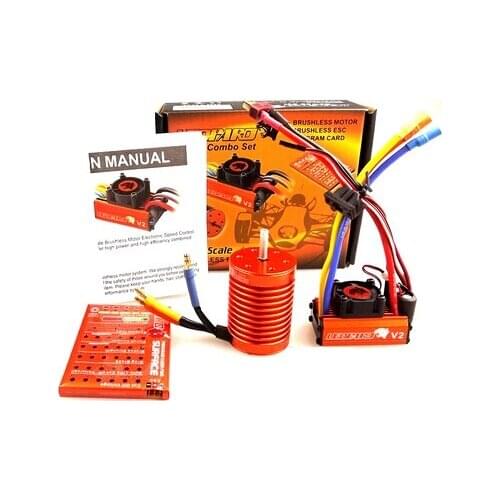 SKYRC LEOPARD 60A ESC 13T 3000KV Brushless Motor Combo+Program Card for 1/10 Car