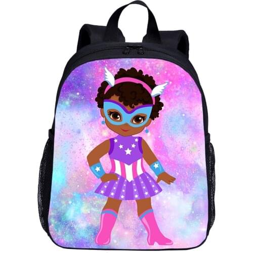 Stylish Anime Super Girl School Backpack Children Schoolbag Mini Cute Kindergarten Kids Book Bag For School