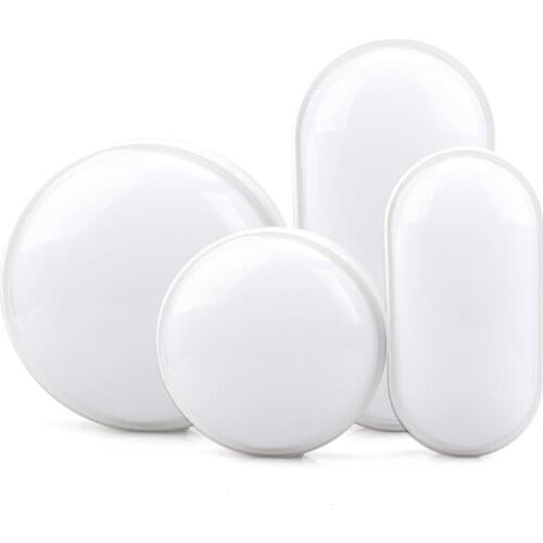 AC85-265V 16W 20W LED Wall Lamp Moistureproof Porch Light Surface mounted Round Oval Shape for Outdoor Garden Bathroom light