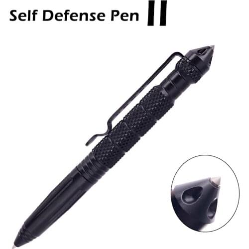 Outdoor Portable Self Defense Tactical Pen II Tungsten Dteel Head Multipurpose Stinger Anti-skid Emergency Glass Breaker