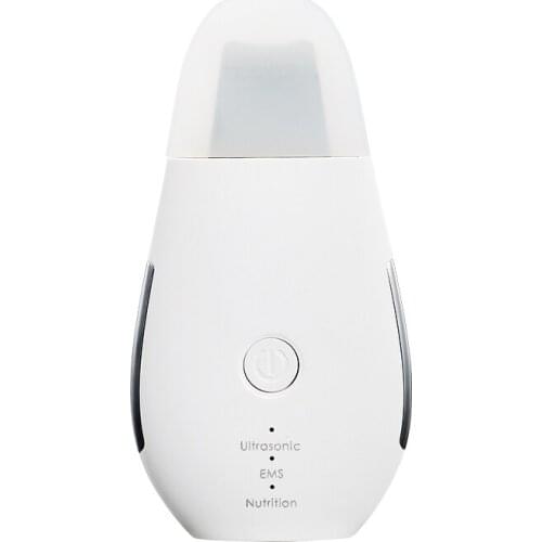 Ultrasonic Ion Face Skin Scrubber Facial Cleaner Cleansing Spatula Peeling Vibration Blackhead Removal Exfoliating Rechargeable