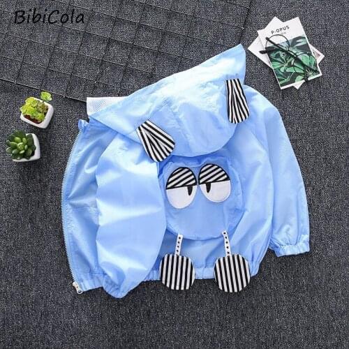 Baby Boy Windbreaker for Girls Childrens Jacket Child Coat Unicorn Cartoon Spring Autumn Jacket Clothes Thin Waterproof 1-6T