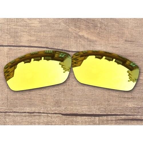Vonxyz 24K Mirror Polycarbonate Replacement Lenses for-Oakley Splinter Frame