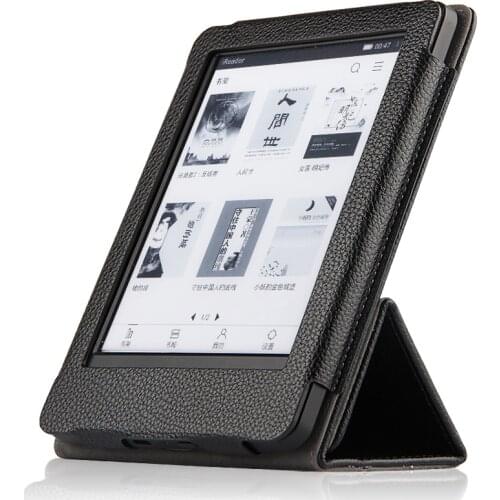 High Quality Real Genuine Leather Mangetic Stand Cover Protective Shell Case For Amazon Kindle 2016 8th Gen Ebook New Kindle 558