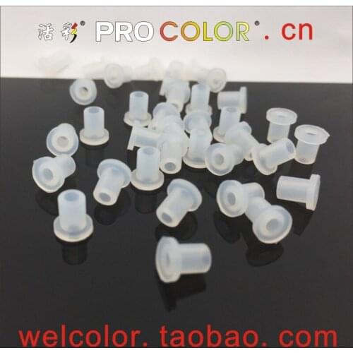 Factory Customized small silicone rubber hole plugs for Electronic equipment Components OD 4mm 5/32" 4 4.0 MM ID 2mm 5/64" 2 MM