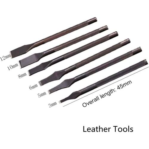 1 Pcs Japanese Black Rod Leather Flat Cutting Diy Tool Card Bit Cutting Leather Punching Flat Head Punch Cutting Knife
