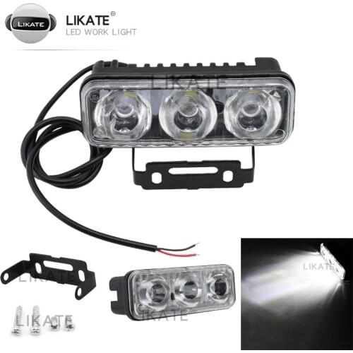 1x 3LED Super White High Power Car DRL Daytime Running Light Fog Lamp Universal LED Car Daytime Running Light