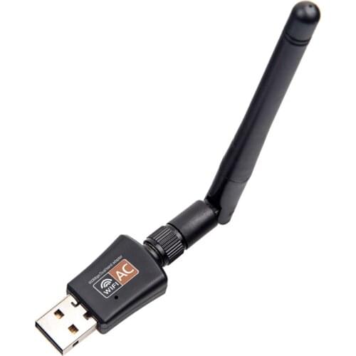 600Mbps Dual Band 5GHz Wireless Lan USB PC WiFi Adapter w/ Antenna 802.11AC