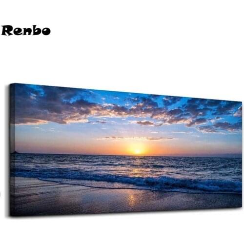 Mazayka full drill Diamond painting Sea blue Ocean nature scenery 5d Cross Stitch DIY Rhinestone embroidery bead mosaic kits