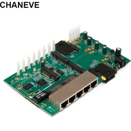 CHANEVE QCA9531 Chipset Industrial Grade Wireless Router With 4 SIM Card and 5 PCI-E Slot For 3G/4G/LTE/802.11ac 5.8GHz Module