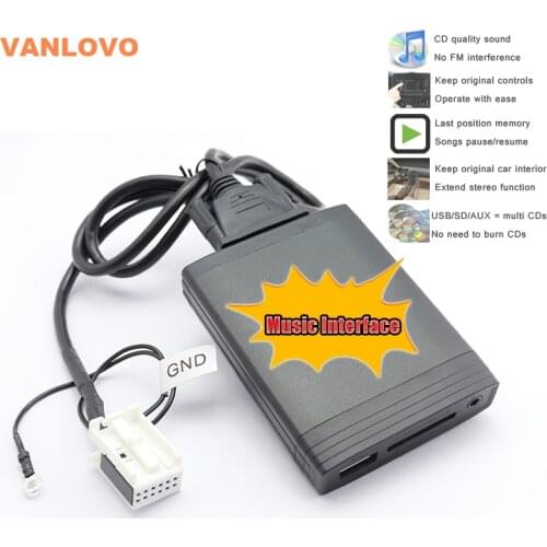 YATOUR Digital Music Changer AUX SD USB MP3 Adapter for VW Radio Delta MFD2 Premium R100 R110 RCD200 RCD210 RCD300 RCD500 RNS300