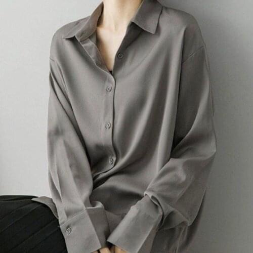 Conncozy Gray Blouses