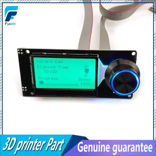 Type F 3D Printer Parts MINI12864LCD Screen mini 12864 lcd Smart Display Black on Green Supports Marlin DIY With SD Card