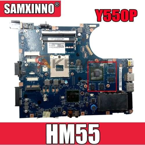 Laptop motherboard For LENOVO Ideapad Y550P Mainboard NIWBA LA-5371P 11011662 HM55 N10P-GS-A2