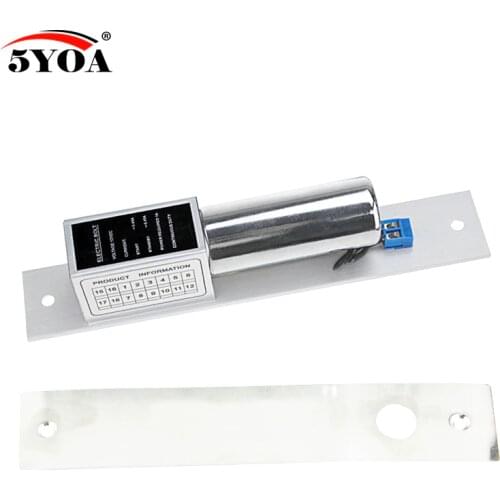 Electric Bolt Mortise Door Lock Electronic intelligent Stainless Steel Heavy-duty Fail-Safe Drop Door Access Control Security