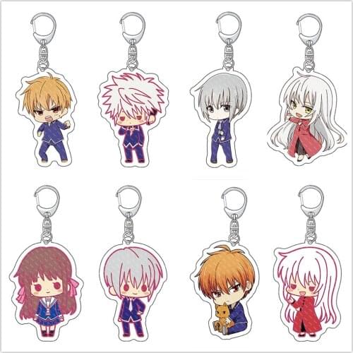 Fruits Basket Tooru Kyou Yuki Momiji Shigure Hatsuharu Ayame Acrylic Pendant Figure Keychain Keyring Collection Model Toy Gifts