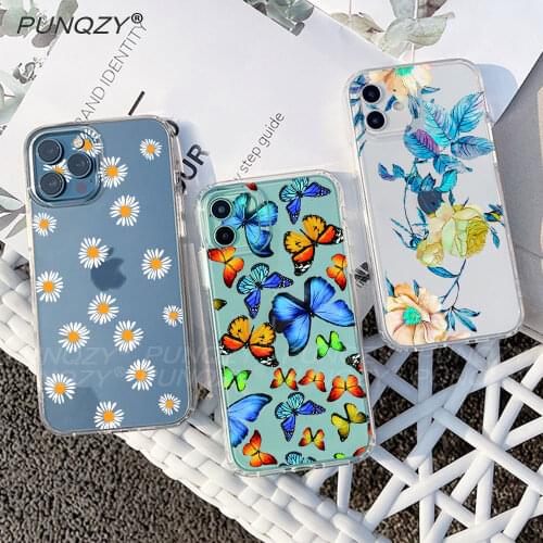 PUNQZY Matte White Soft TPU Phone Case For iPhone 11 12 PRO MAX XR XS SE 8 7 6 PLUS Face Line Drawing Anti-fall Protection Cover