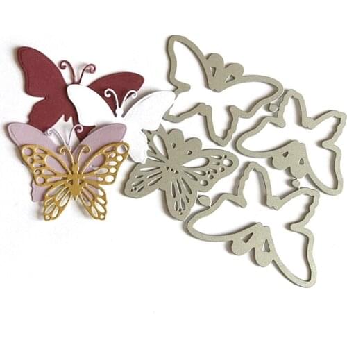 Butterflies Metal Cutting Die Stencil DIY Scrapbooking Album Paper Card Template