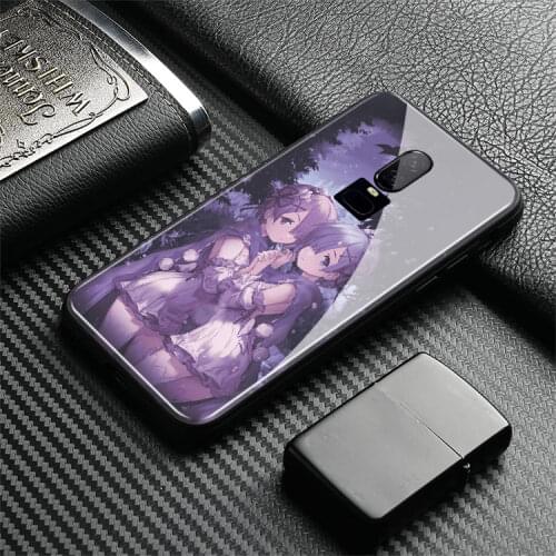 Re Zero RAM REM Cute Anime Coque Luxury One Plus 1+6T Soft Silicone Tempered Glass Phone Case Cover For OnePlus 6 6T 7 7T Pro
