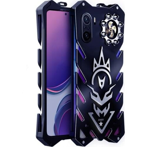 Hor New Wholesale For Poco F3 GT Zimon Luxury New Thor Heavy Duty Armor Metal Aluminum Phone Case For Poco F3 5g Case