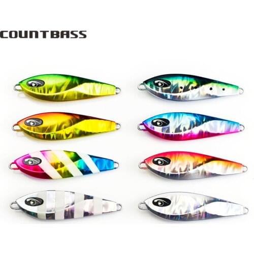8pcs/lot, 50g Countbass S2 Jigging Lure, Japan Saterwater Slow Jig, Metal Fishing Jigs, Lead Fish Bait, Free shipping