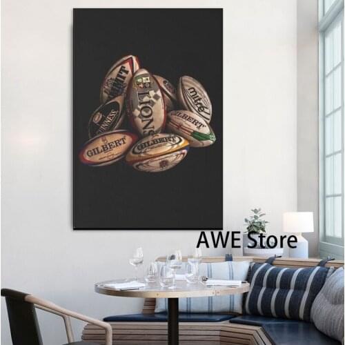 Rugby Balls canvas prints Art Posters And Prints Abstract Canvas Art Wall Paintings Cuadros Pictures For Bedroom Home Decor