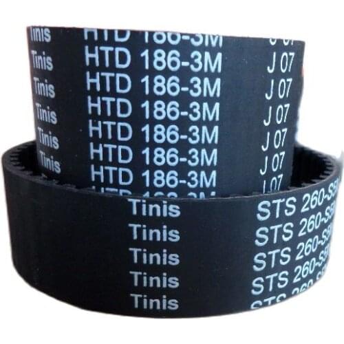 Tinis HTD 186-3M Synchronous Belt, Timing Belt,Transmission Belt