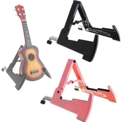 Foldable Guitar Violin Ukulele Stand Smart Musical Instrument Stand 2 Colors Optional Guitar Stand