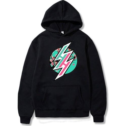 Hoodie mens Hentai Haven Logo (Large Print) Printed anime hooded sweatshirt men japan lewd ahegao loli meme funny tops hoodie