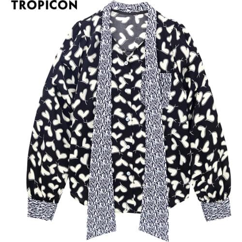 Блузки с галстуком TROPICON China At AliExpress