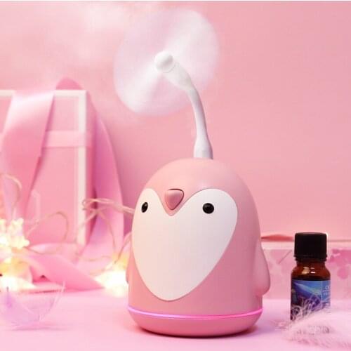 Zelancy 220ml Aroma Humidifier Cute Penguin USB Air Diffuser For Home Office Car Mist Maker Essential Oil Diffuser