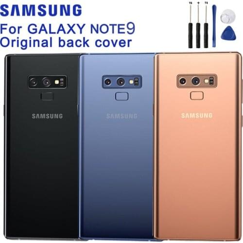 Samsung Original Battery Glass Back Cover Door For Samsung Galaxy Note9 Note 9 N960F SM-N9600 Door Rear Housing Phone Back Cover