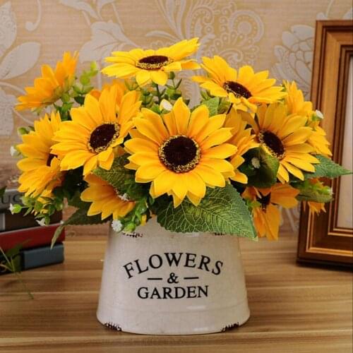 Искусственные подсолнухи ZMONH China At AliExpress