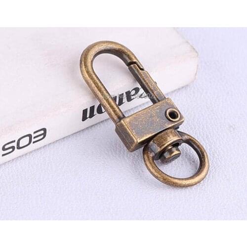 10pcs/lot bronze color metal Snap Hook Swivel Hook for Key Lanyard buckles
