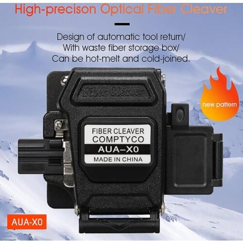 2021 new AUA-X0 High-precision fiber cleaver with waste fiber box, fiber optic cable cutter, fiber fusion splicer cutter