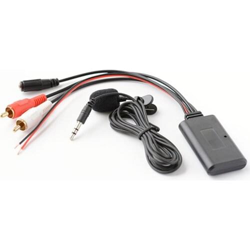 Car 2 RCA Bluetooth AUX Wireless Connection Adapter Wireless Music Transmission + MIC Bluetooth Phone Universal