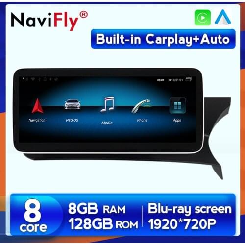 New Arrival 8GB+128GB Carplay Android Car Multimedia Player GPS For Mercedes Benz C Class W204 C180 C200 C220 C300 C350