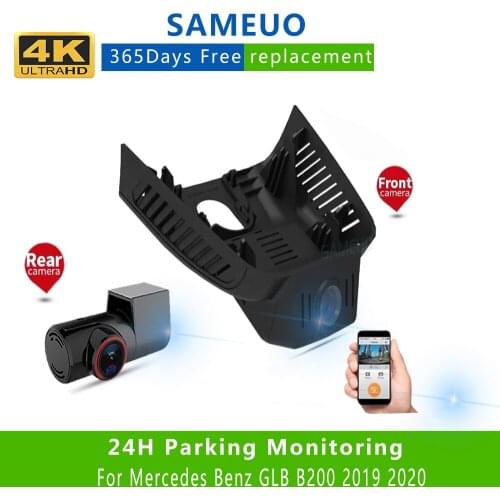 Car dvr wifi dual lens dash cam night vision dashcam video recorder For Mercedes Benz GLB B200 2019 2020 24H parking mode