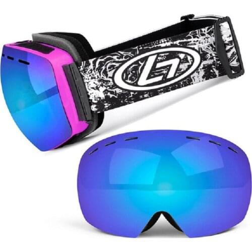 Brand Ski Goggles Double Layers UV400 anti-fog Big Ski Mask Glasses Skiing Unisex Snow Snowboard Goggles Winter