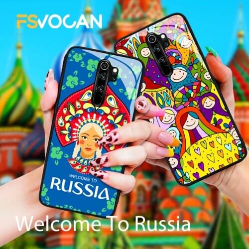 Russian Traditional Culture Phone Case For Xiaomi Redmi Note 9 8 ProMax 8T9s8A9A Petersburg Matryoshka Dolls Soft Silicone Cover