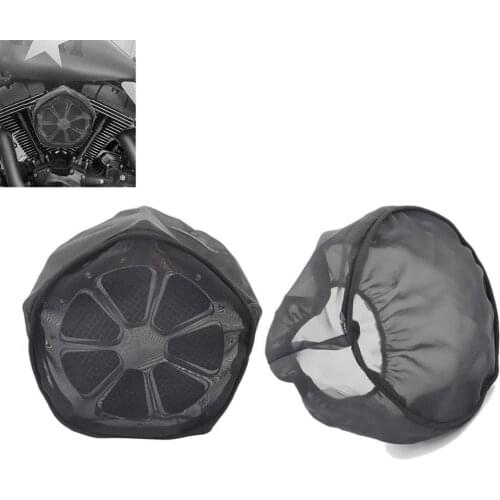 Black Waterproof Rain Sock For Harley Air Filter Kits Touring Sportster 883 1200 Dyna Softail Fat Boy Road King Street Glide