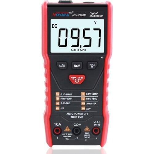 Noyafa NF-5320D 600V Digital Multimeter Ture RMS AC DC NCV Smart Multimetro Tester Ohm Capacitance Hz Voltage Meter