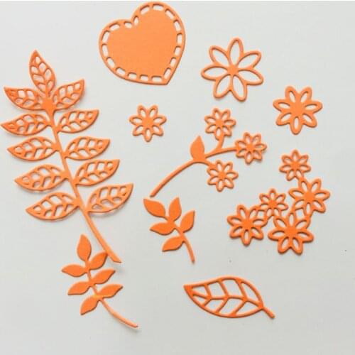 Flowers Plants Metal Cutting Dies Stencil Scrapbooking DIY Album Stamp Emboss