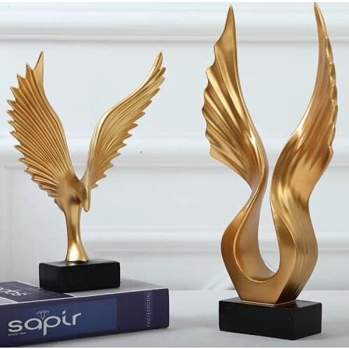 Modern Resin Display Eagle Figurines Crafts Home Livingroom Accessories Decoration Office Desktop Ornaments Furnishing Artwork