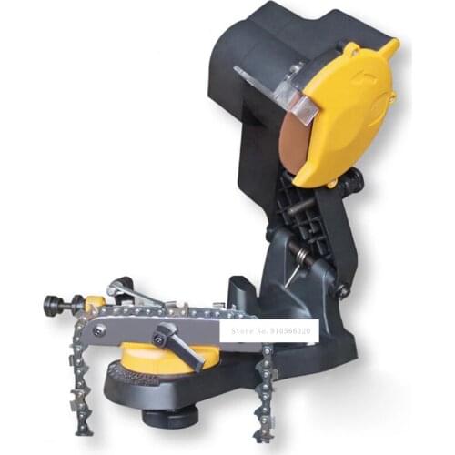 ZF-ES002 Bar Mounted Electric Chainsaw Sharpener Power-Off Protection Switch Bench Chainsaw Grinder Working Wood Power Tools